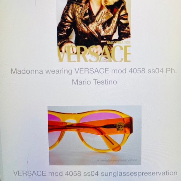 COPY - AUTHENTIC VERSACE SUNGLASSES, EXTREMELY RARE FIND, - Picture 3 of 8